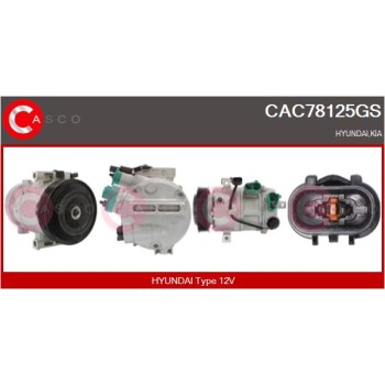 Compresor, aire acondicionado - CASCO CAC78125GS