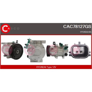Compresor, aire acondicionado - CASCO CAC78127GS