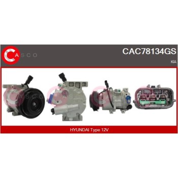 Compresor, aire acondicionado - CASCO CAC78134GS