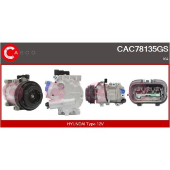Compresor, aire acondicionado - CASCO CAC78135GS
