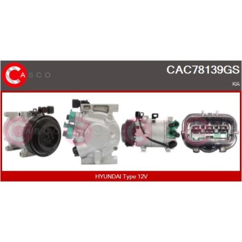 Compresor, aire acondicionado - CASCO CAC78139GS