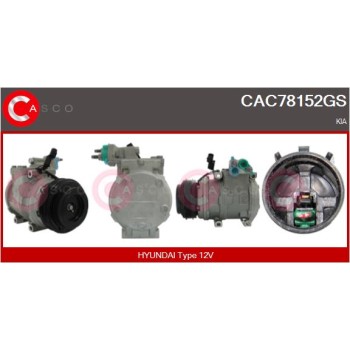 Compresor, aire acondicionado - CASCO CAC78152GS