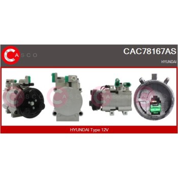 Compresor, aire acondicionado - CASCO CAC78167AS