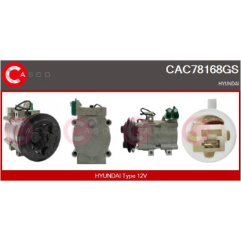 Compresor, aire acondicionado - CASCO CAC78168GS