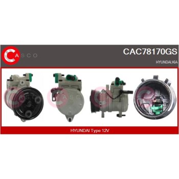 Compresor, aire acondicionado - CASCO CAC78170GS