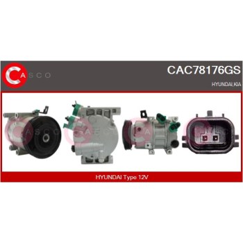 Compresor, aire acondicionado - CASCO CAC78176GS