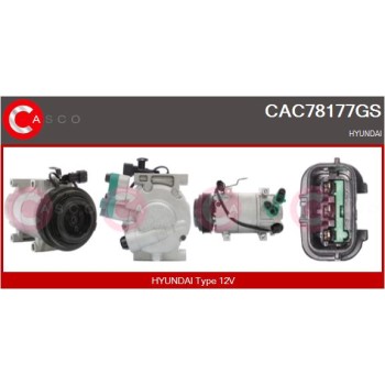 Compresor, aire acondicionado - CASCO CAC78177GS