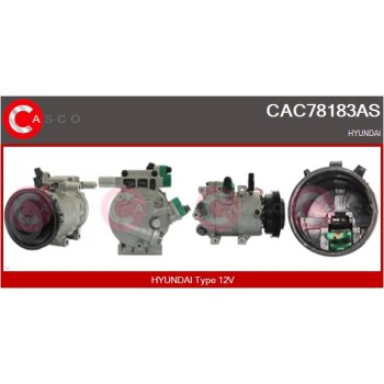 Compresor, aire acondicionado - CASCO CAC78183AS
