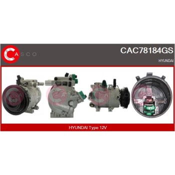 Compresor, aire acondicionado - CASCO CAC78184GS