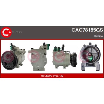 Compresor, aire acondicionado - CASCO CAC78185GS