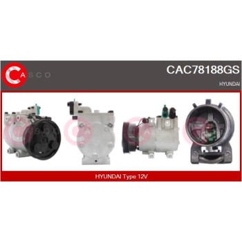 Compresor, aire acondicionado - CASCO CAC78188GS
