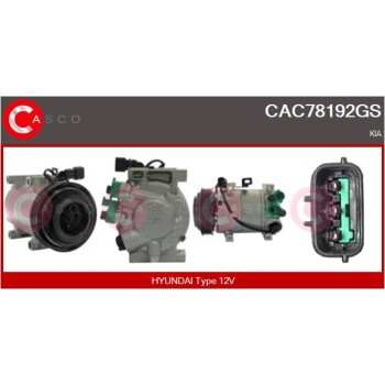 Compresor, aire acondicionado - CASCO CAC78192GS