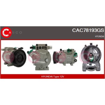 Compresor, aire acondicionado - CASCO CAC78193GS
