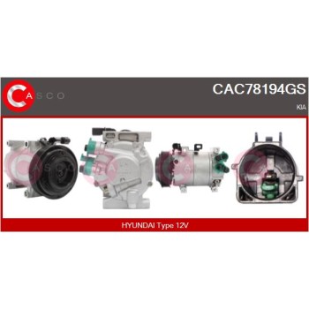 Compresor, aire acondicionado - CASCO CAC78194GS