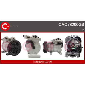 Compresor, aire acondicionado - CASCO CAC78200GS