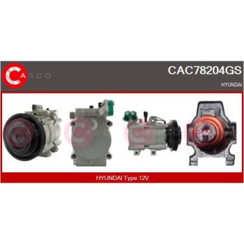 Compresor, aire acondicionado - CASCO CAC78204GS