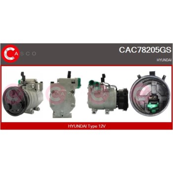 Compresor, aire acondicionado - CASCO CAC78205GS