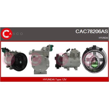 Compresor, aire acondicionado - CASCO CAC78206AS