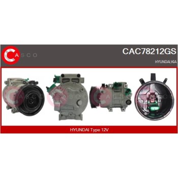 Compresor, aire acondicionado - CASCO CAC78212GS