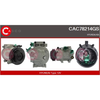 Compresor, aire acondicionado - CASCO CAC78214GS