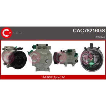 Compresor, aire acondicionado - CASCO CAC78216GS