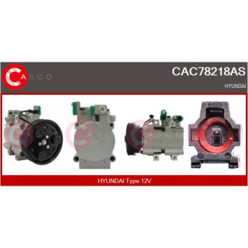Compresor, aire acondicionado - CASCO CAC78218AS