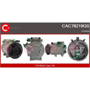 Compresor, aire acondicionado - CASCO CAC78219GS
