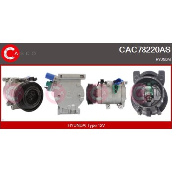 Compresor, aire acondicionado - CASCO CAC78220AS