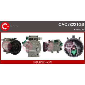 Compresor, aire acondicionado - CASCO CAC78221GS
