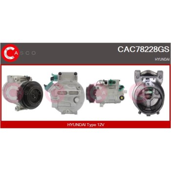 Compresor, aire acondicionado - CASCO CAC78228GS