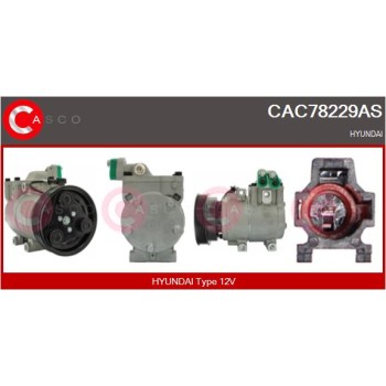 Compresor, aire acondicionado - CASCO CAC78229AS