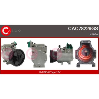 Compresor, aire acondicionado - CASCO CAC78229GS