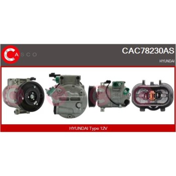 Compresor, aire acondicionado - CASCO CAC78230AS