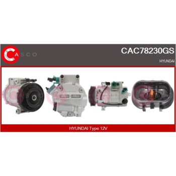 Compresor, aire acondicionado - CASCO CAC78230GS