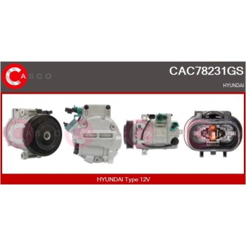 Compresor, aire acondicionado - CASCO CAC78231GS