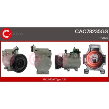 Compresor, aire acondicionado - CASCO CAC78235GS