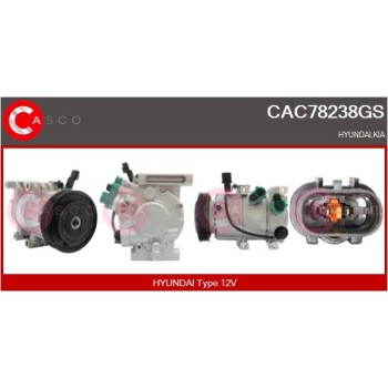 Compresor, aire acondicionado - CASCO CAC78238GS