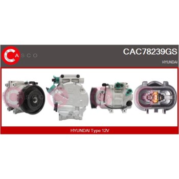 Compresor, aire acondicionado - CASCO CAC78239GS