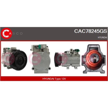 Compresor, aire acondicionado - CASCO CAC78245GS