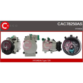 Compresor, aire acondicionado - CASCO CAC78250AS