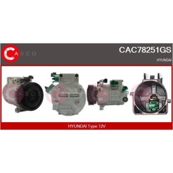 Compresor, aire acondicionado - CASCO CAC78251GS