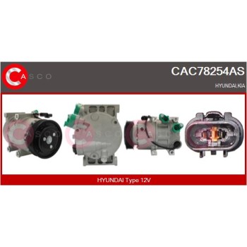 Compresor, aire acondicionado - CASCO CAC78254AS