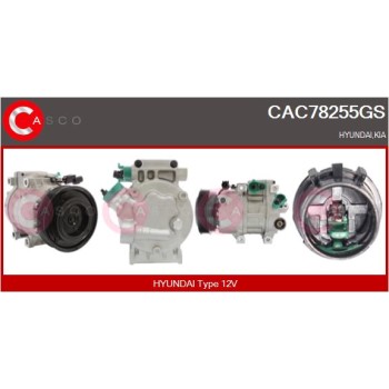 Compresor, aire acondicionado - CASCO CAC78255GS