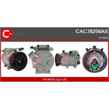 Compresor, aire acondicionado - CASCO CAC78256AS