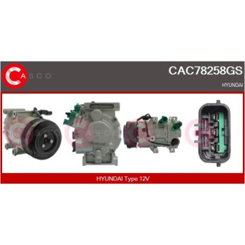 Compresor, aire acondicionado - CASCO CAC78258GS