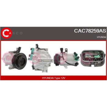 Compresor, aire acondicionado - CASCO CAC78259AS