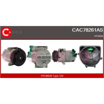 Compresor, aire acondicionado - CASCO CAC78261AS