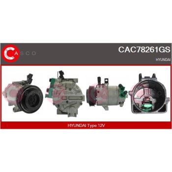 Compresor, aire acondicionado - CASCO CAC78261GS