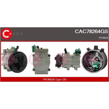 Compresor, aire acondicionado - CASCO CAC78264GS