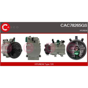 Compresor, aire acondicionado - CASCO CAC78265GS